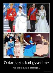 O dar sako, kad gyvenime - nebūna taip, kaip pasakoje...