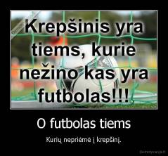 O futbolas tiems - Kurių nepriėmė į krepšinį.