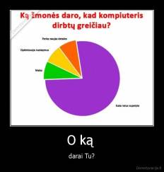 O ką  - darai Tu?