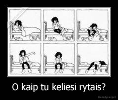 O kaip tu keliesi rytais? - 