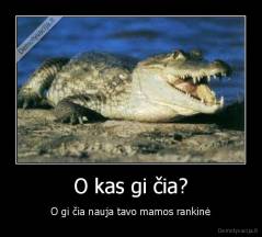 O kas gi čia? - O gi čia nauja tavo mamos rankinė