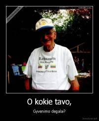 O kokie tavo, - Gyvenimo degalai?