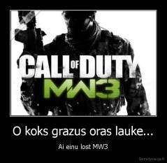 O koks grazus oras lauke... - Ai einu lost MW3