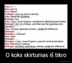 O koks skirtumas iš tikro - 