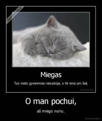 O man pochui, - aš miego noriu.