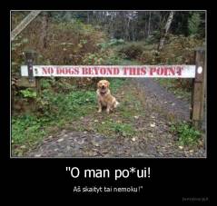 "O man po*ui! - Aš skaityt tai nemoku!"