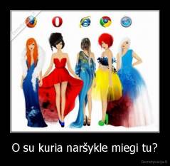 O su kuria naršykle miegi tu? - 