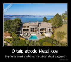 O taip atrodo Metallicos  - būgnininko namai, o sakė, kad iš muzikos nelabai pragyvensi 