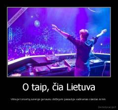 O taip, čia Lietuva - Vilniuje koncertą surengė geriausiu didžėjumi pasaulyje vadinamas olandas Armin 