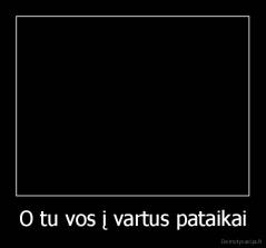 O tu vos į vartus pataikai - 