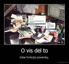 O vis dėl to - tokia funkcija praverstų.