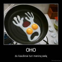 OHO - du kiaušiniai turi meninę sielą