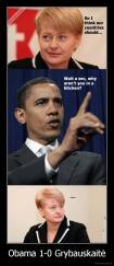 Obama 1-0 Grybauskaitė - 
