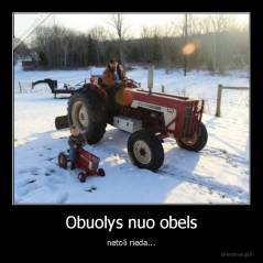 Obuolys nuo obels - netoli rieda...