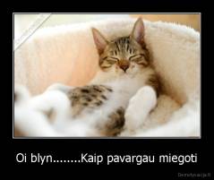 Oi blyn........Kaip pavargau miegoti - 