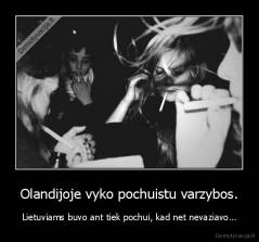 Olandijoje vyko pochuistu varzybos. - Lietuviams buvo ant tiek pochui, kad net nevaziavo...