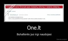 One.lt - Buhalterės juo irgi naudojasi