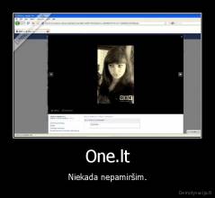 One.lt - Niekada nepamiršim.