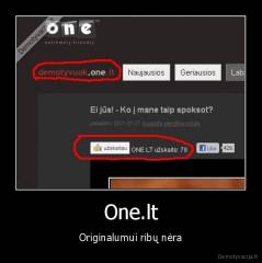 One.lt - Originalumui ribų nėra