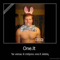 One.lt  - Tai vienas iš milijono one.lt debilų