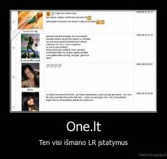 One.lt - Ten visi išmano LR įstatymus