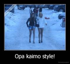 Opa kaimo style! - 