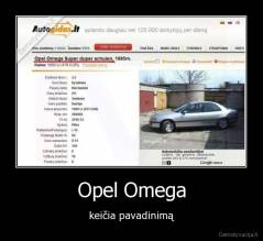 Opel Omega - keičia pavadinimą