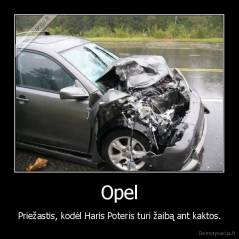 Opel - Priežastis, kodėl Haris Poteris turi žaibą ant kaktos.