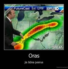 Oras - jis būna įvairus