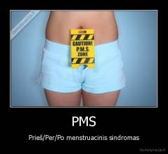 PMS - Prieš/Per/Po menstruacinis sindromas