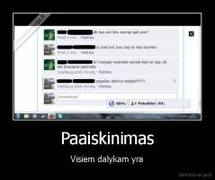 Paaiskinimas - Visiem dalykam yra