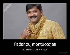 Padangų montuotojas - po iškritusio pirmo sniego