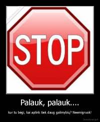Palauk, palauk.... - kur tu bėgi, kai aplink tiek daug galimybių? Neemigruok!
