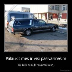 Palaukit mes ir visi pasivazinesim - Tik reik sulauk tinkamo laiko.