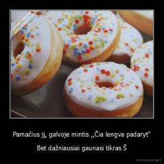 Pamačius jį, galvoje mintis ,,Čia lengva padaryt" - Bet dažniausiai gaunasi tikras Š