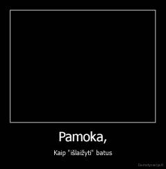 Pamoka, - Kaip "išlaižyti" batus