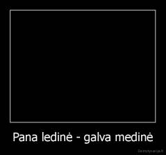 Pana ledinė - galva medinė - 