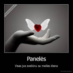 Panelės - Visas jus sveikinu su meilės diena