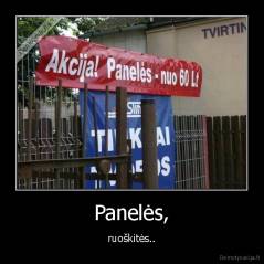 Panelės, - ruoškitės..