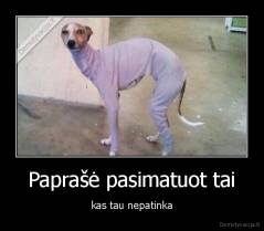 Paprašė pasimatuot tai - kas tau nepatinka