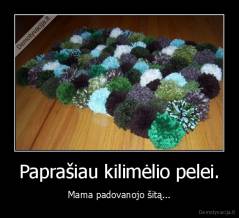 Paprašiau kilimėlio pelei. - Mama padovanojo šitą...