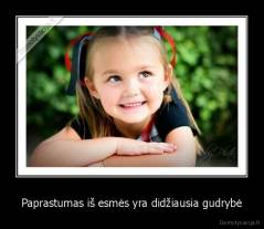 Paprastumas iš esmės yra didžiausia gudrybė - 