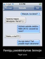 Pareigų pasiskirstymas šeimoje - Pagal vyrus