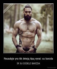 Pasaulyje yra tik dviejų tipų vyrai: su barzda - IR SU DIDELE BARZDA