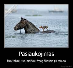 Pasiaukojimas - kuo toliau, tuo mažiau žmogiškesnis jis tampa