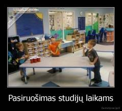 Pasiruošimas studijų laikams - 