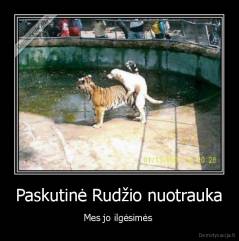 Paskutinė Rudžio nuotrauka - Mes jo ilgėsimės 