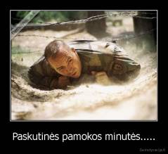 Paskutinės pamokos minutės..... - 