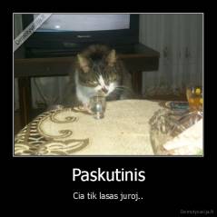 Paskutinis - Cia tik lasas juroj..