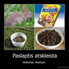 Paslaptis atskleista - Vaikučiai, skanaus 